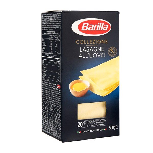 MỲ LÁ LASAGNE ALL UOVO BARILLA 500G