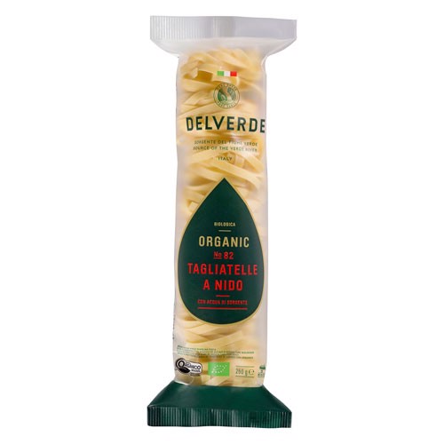 MÌ SỢI DẸT TAGLIATELLE BIO NIDO DELVERDE 250G