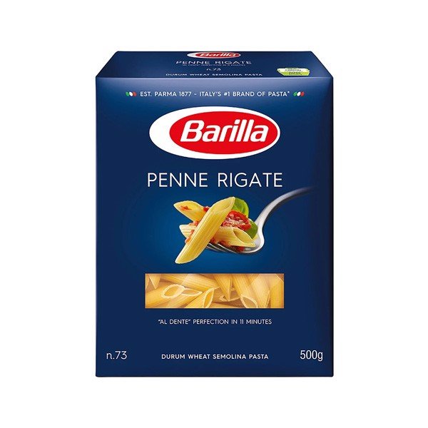 NUI ỐNG TRÒN BARILLA PENNE RIGATE 500G