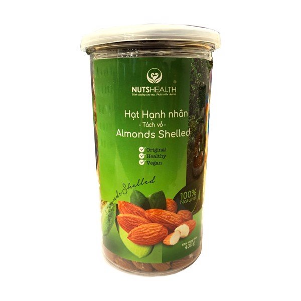 HẠT HẠNH NHÂN TÁCH VỎ NUTSHEALTH 400G