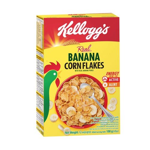 NGŨ CỐC DINH DƯỠNG CHUỐI VÀ BẮP HIỆU KELLOGG'S 180G