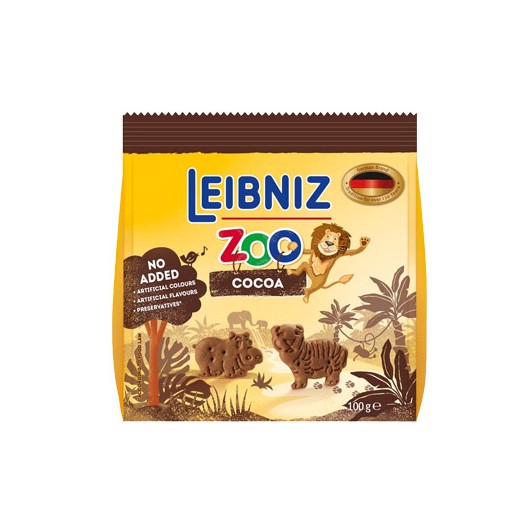 BÁNH QUY CACAO HÌNH THÚ RỪNG BAHLSEN ZOO 100G