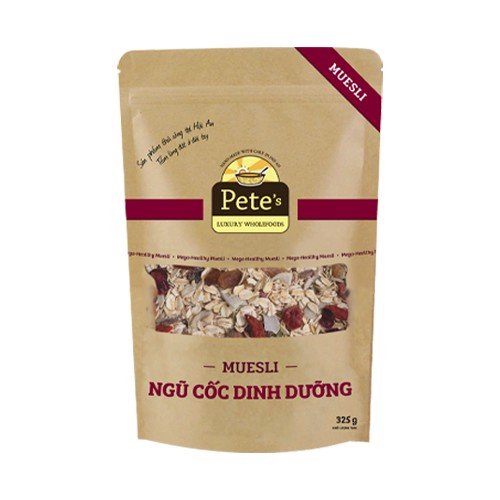 NGŨ CỐC DINH DƯỠNG MUESLI PETE 325G