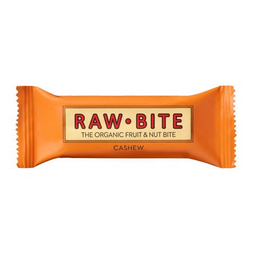 THANH DINH DƯỠNG HỮU CƠ TỪ HẠT VÀ TRÁI CÂY RAWBITE - VỊ HẠT ĐIỀU 50G