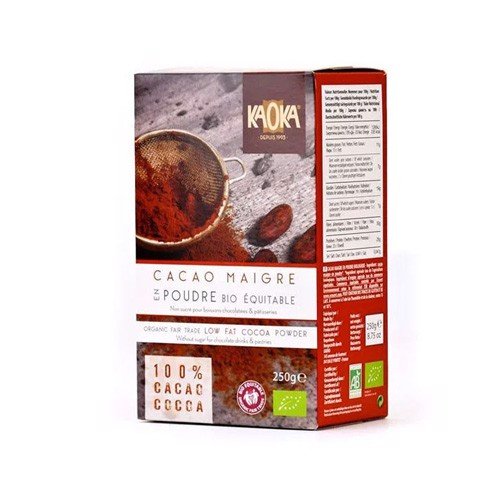 BỘT CA CAO NGUYÊN CHẤT HỮU CƠ TÁCH BÉO KAOKA 250G