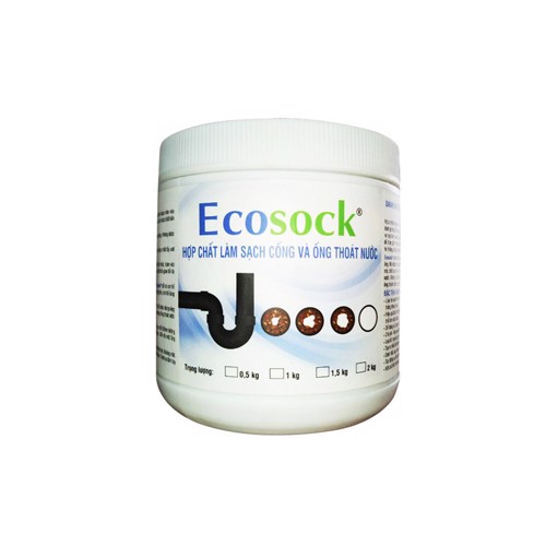 HÓA CHẤT THÔNG TẮC ĐƯỜNG ỐNG TỨC THÌ ECOSOCK 500G