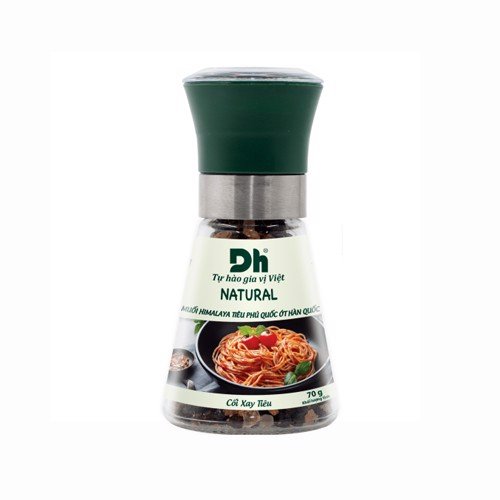 MUỐI HỒNG TẨM TIÊU, ỚT HQ NẮP XAY NATURAL DH FOODS 70G